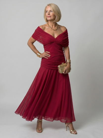 Evelina™ | Robe Maxi Élégante À Effet Ventre Plat