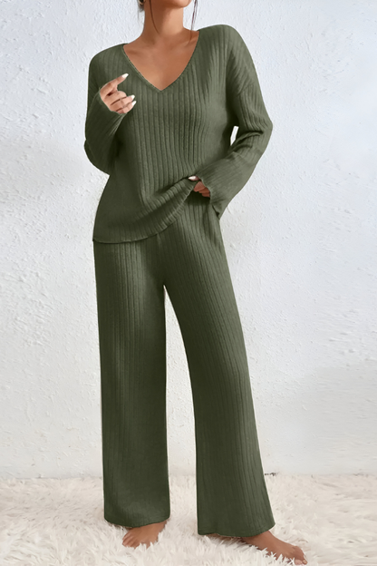 Amaris™ | Ensemble de salon tricoté côtelé doux