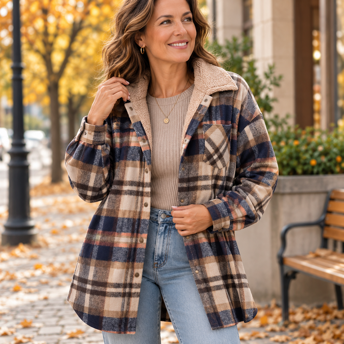 Élodie™ | Veste en flanelle douce avec capuche