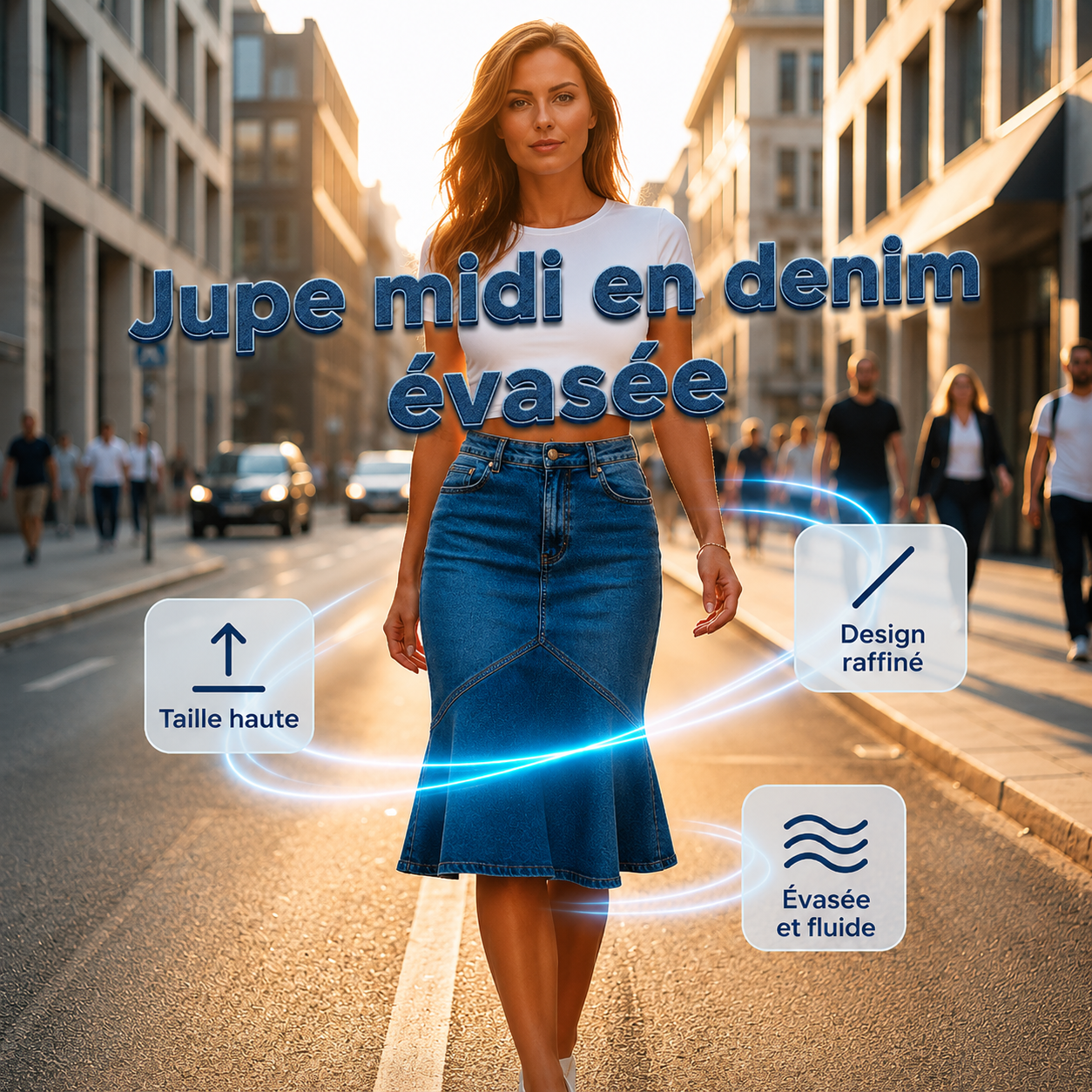 Ivessa™ | Jupe Taille Haute Gainante