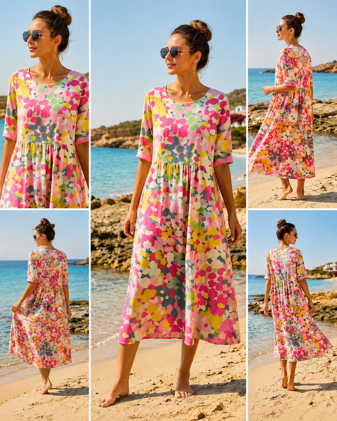 Zara™ | Robe d’Été Fleurie Gainante