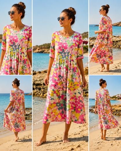 Zara™ | Robe d’Été Fleurie Gainante