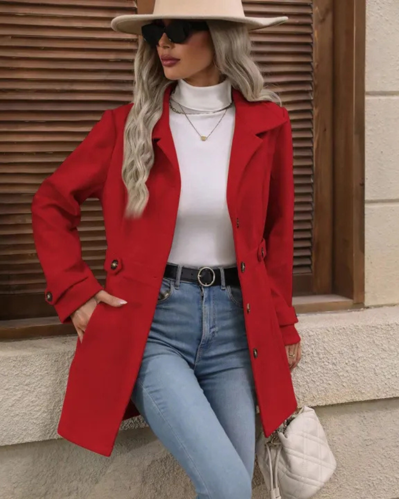 Elena | Manteau Élégant Cintré