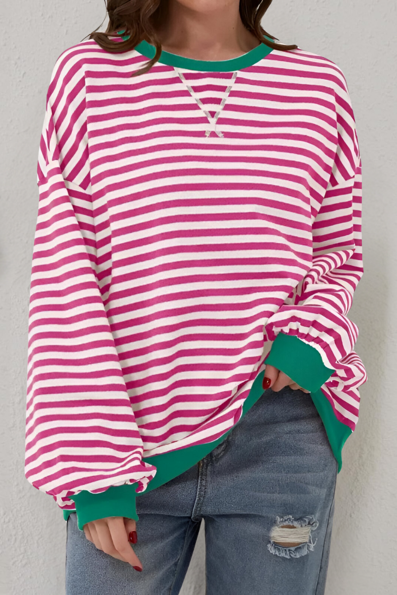 Mae™ | Sweat-shirt rayé