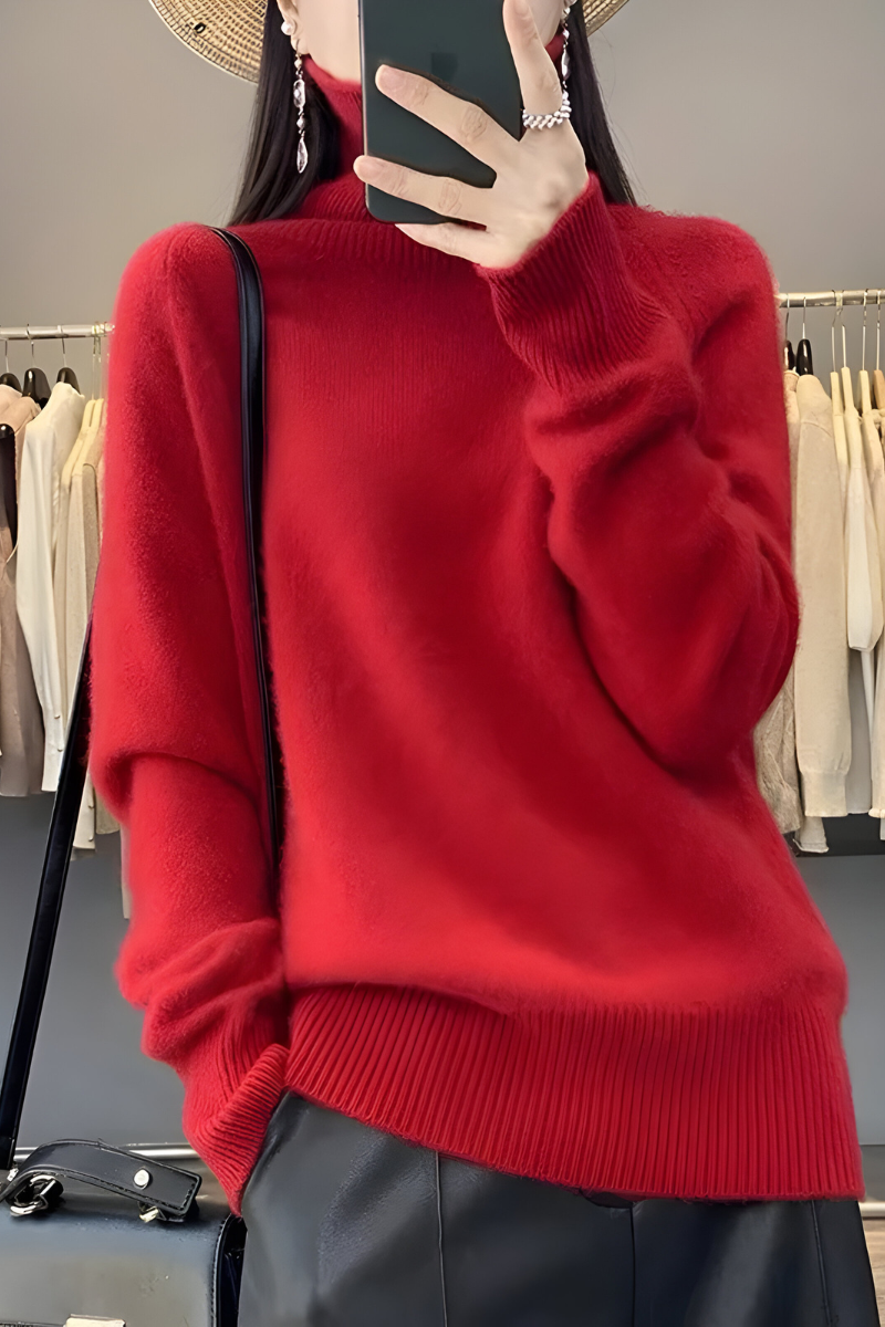 Elyn™ | Pull Col Roulé Tricoté