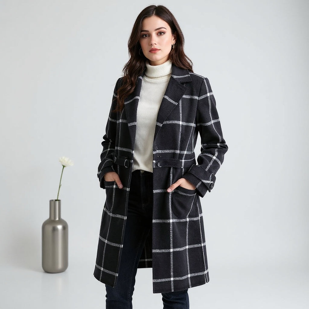 Miri™ | Manteau Long Style Motif