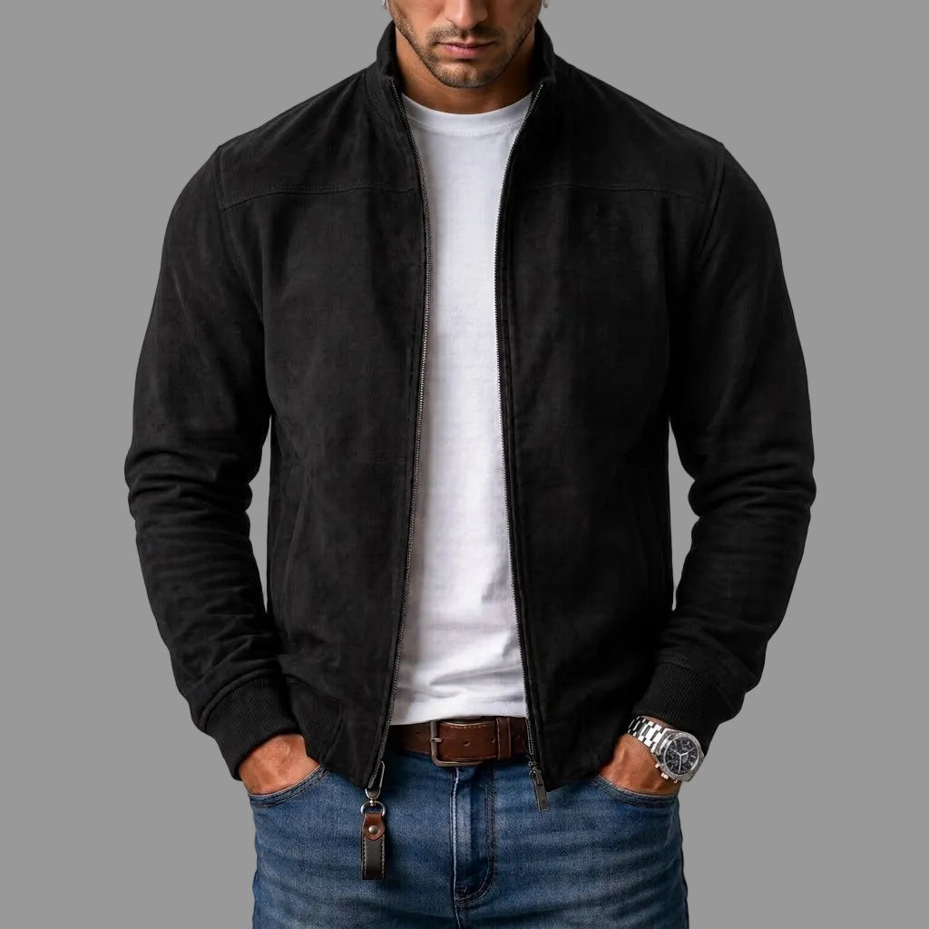 Hugo™ | Veste bomber en suédine classique