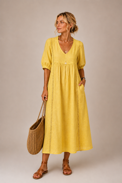 Isabelle™ | Robe Gainante avec Bouton