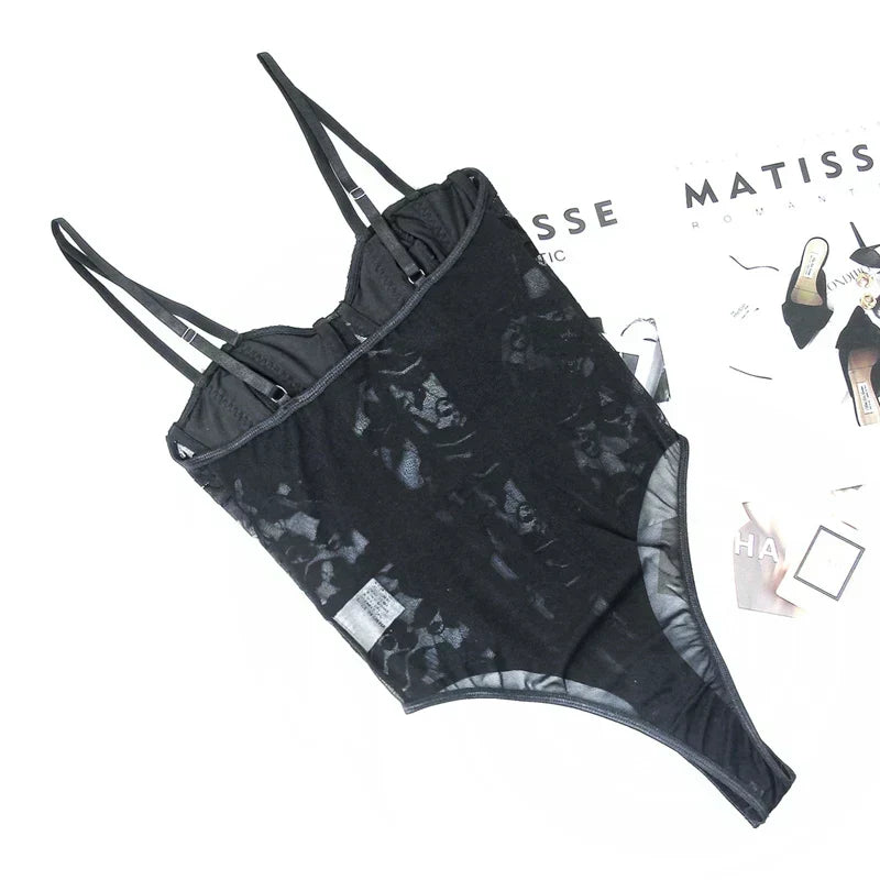 Élise™ | Body-corset en dentelle brodée