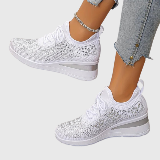 Juliette™ | Baskets compensées orthopédiques à strass
