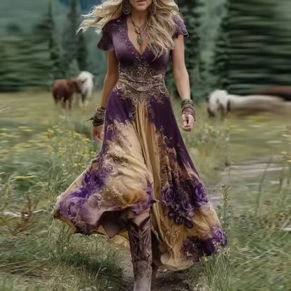 Noraya™ | Robe boho inspirée du vintage élégante