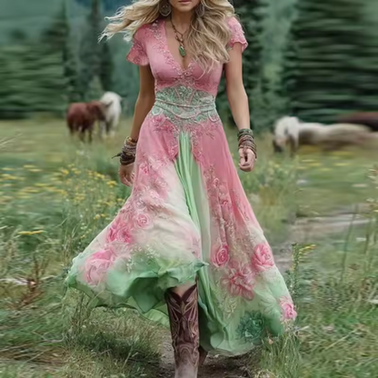 Noraya™ | Robe boho inspirée du vintage élégante