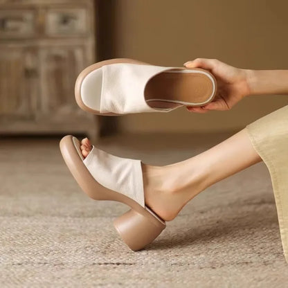 Evie™ | Chaussons Orthopédiques Confortables avec Talon