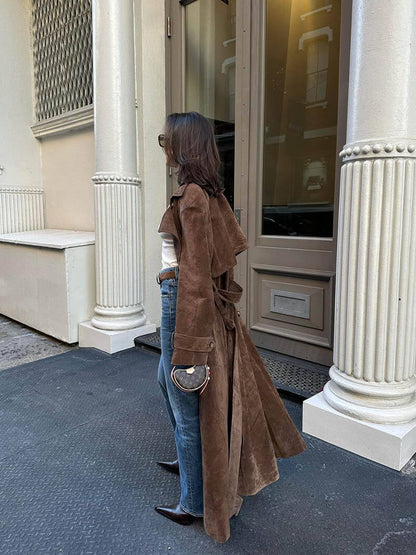 Frejas | Trench-coat en suédine imitation