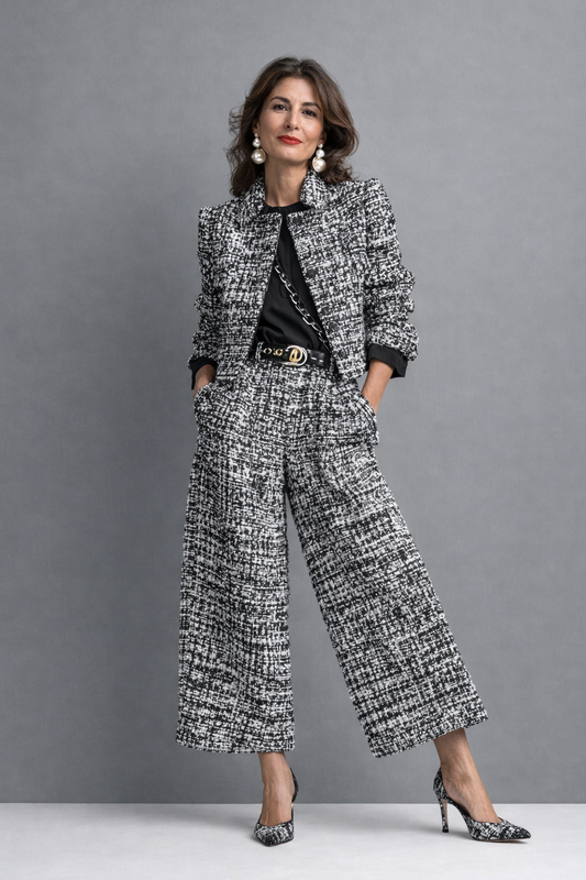 Zoé™ | Ensemble deux pièces élégant en tweed
