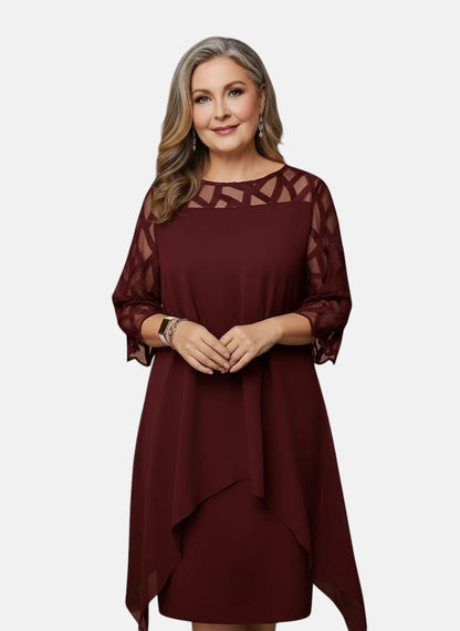 Elara™ | Robe Midi Élégante et Confortable