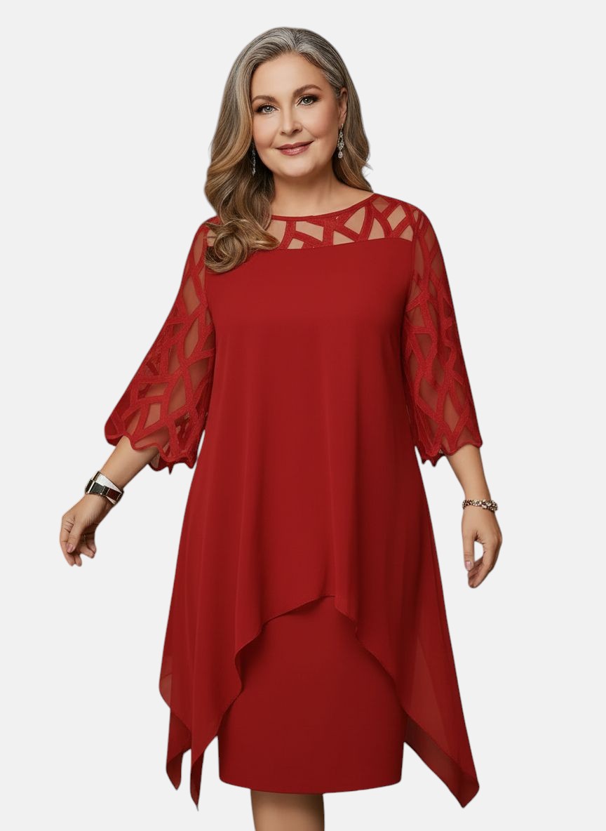 Elara™ | Robe Midi Élégante et Confortable