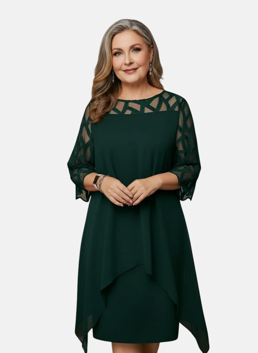 Elara™ | Robe Midi Élégante et Confortable