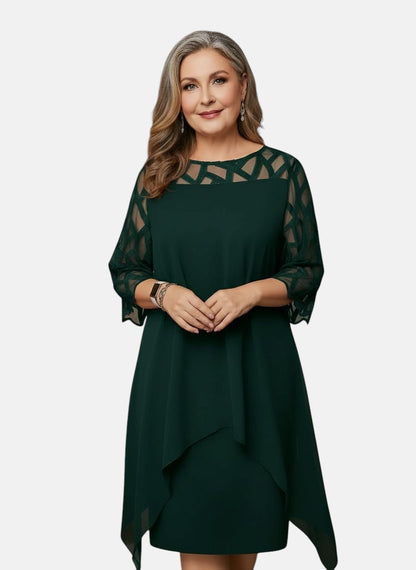 Elara™ | Robe Midi Élégante et Confortable