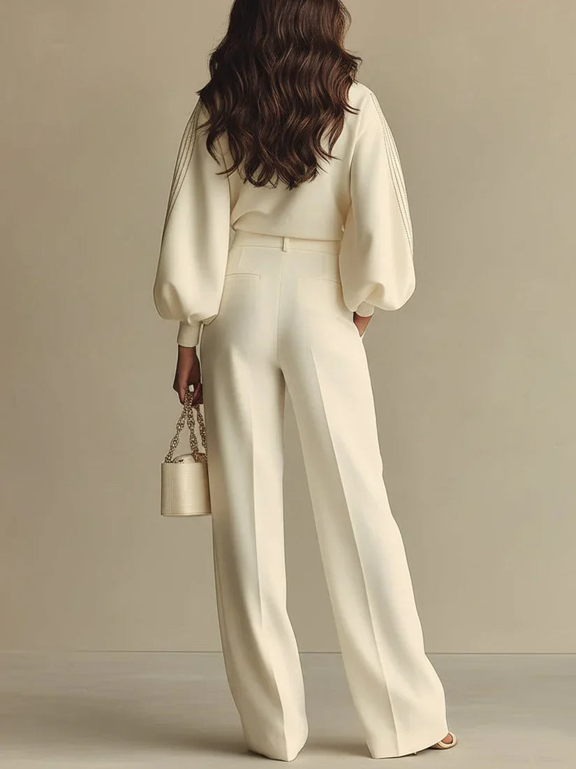 Elya™ | Pull & Pantalon Chic Moderne