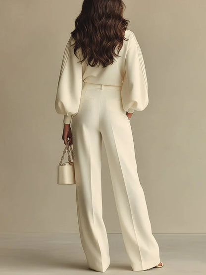 Elya™ | Pull & Pantalon Chic Moderne