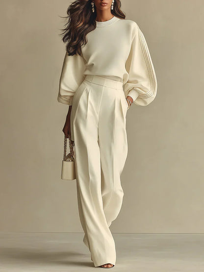 Elya™ | Pull & Pantalon Chic Moderne