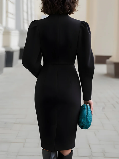 Marene™ | Robe midi élégante avec fermeture éclair