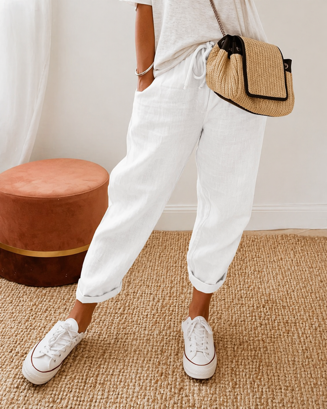 Linae™ | Pantalon Décontracté Ample