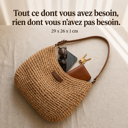 Céline™ | Sac à main tissé élégant qui camoufle le ventre