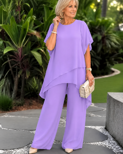 Karine™ | Ensemble élégant 2 pièces avec pantalons larges