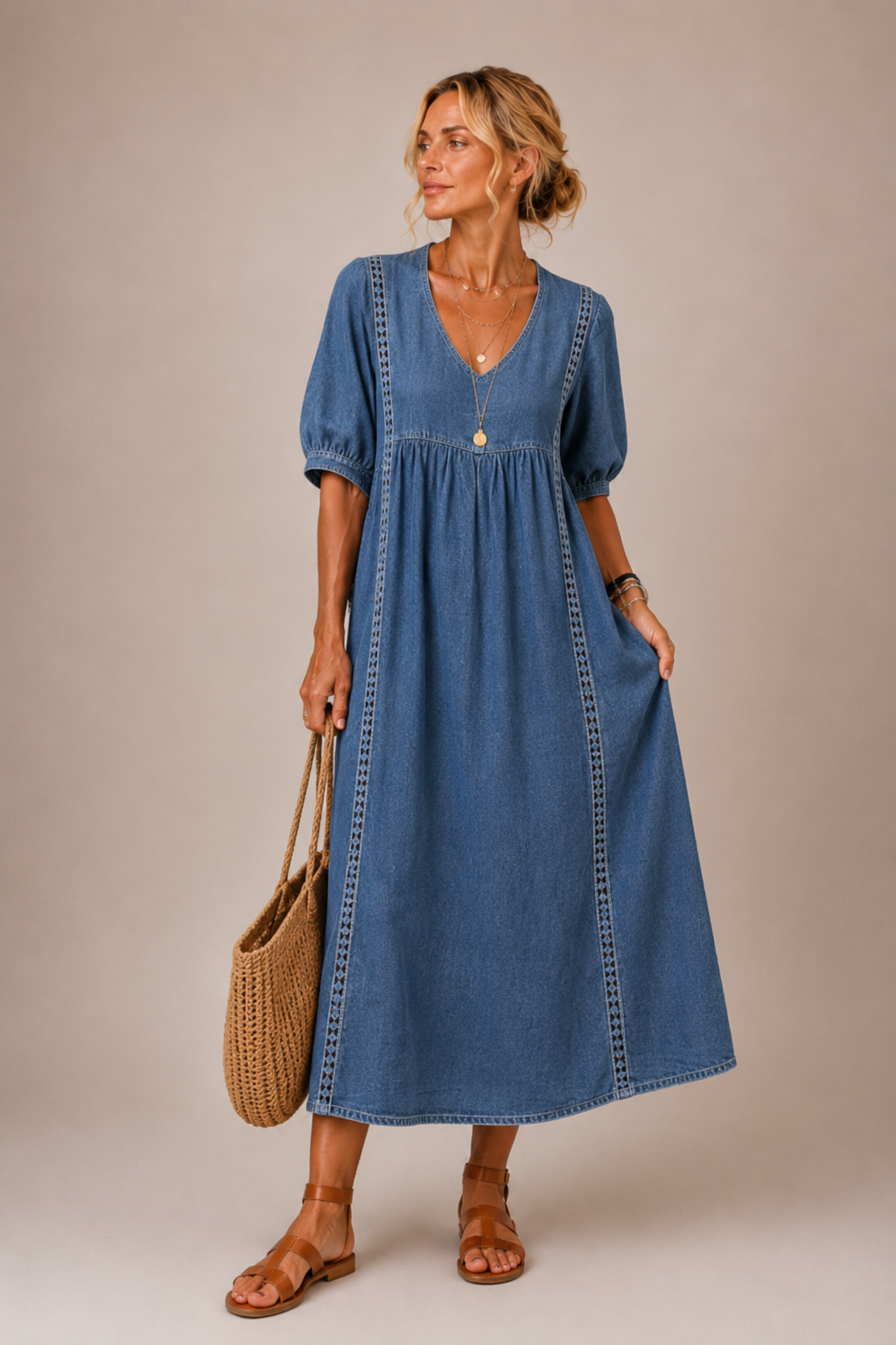 Isabelle™ | Robe Gainante avec Bouton