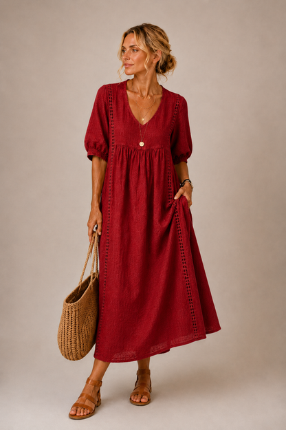 Isabelle™ | Robe Gainante avec Bouton
