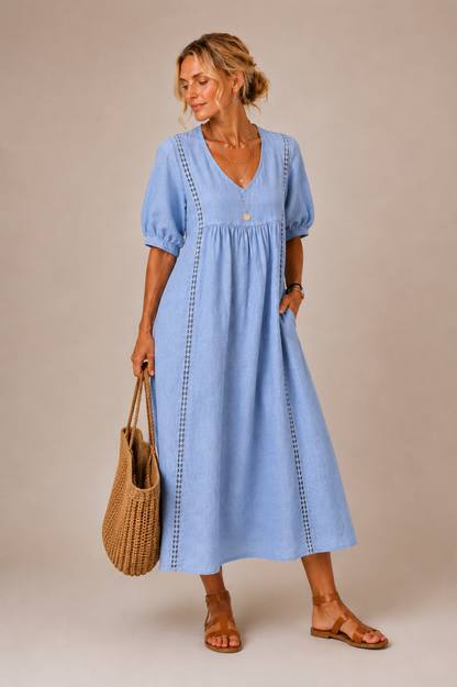 Isabelle™ | Robe Gainante avec Bouton