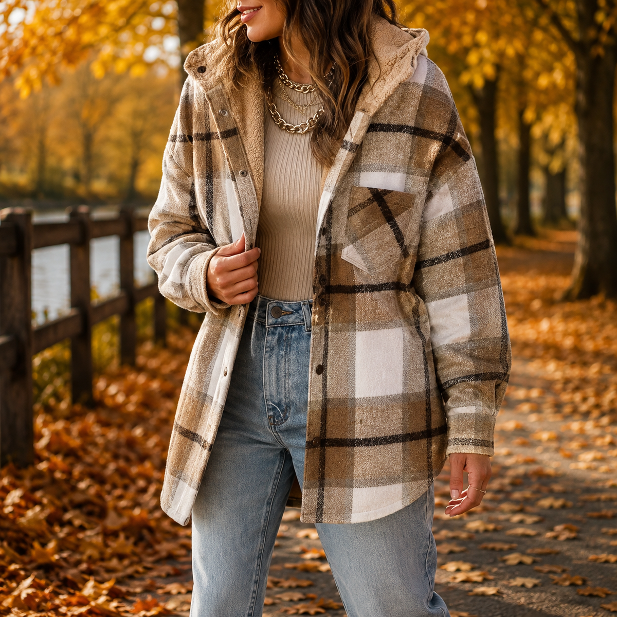 Élodie™ | Veste en flanelle douce avec capuche