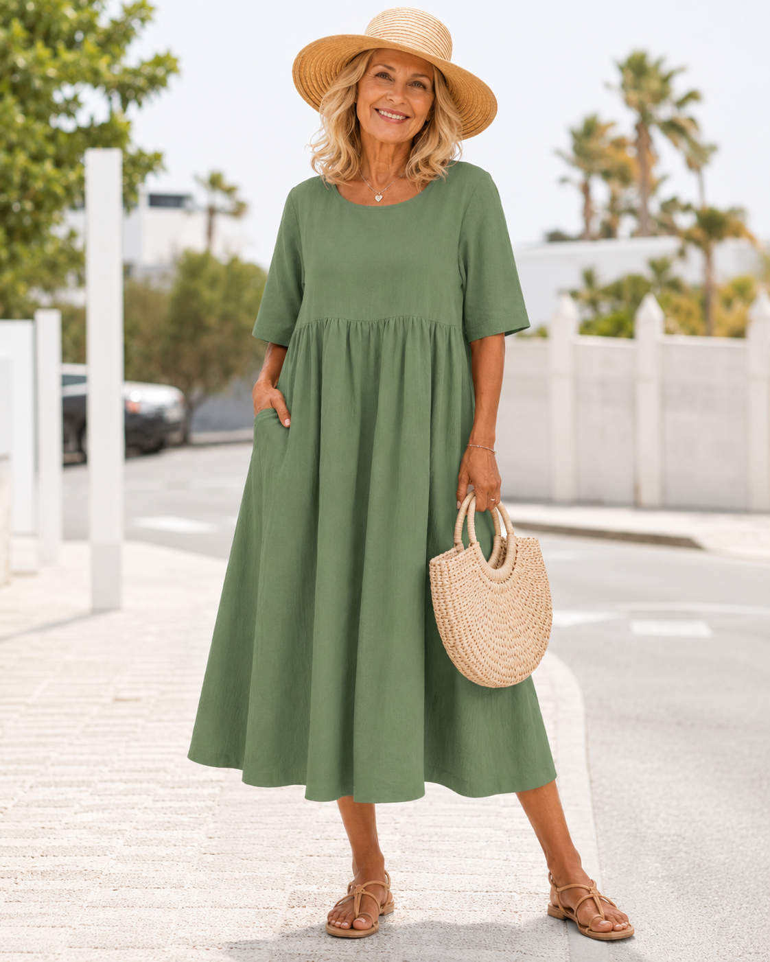 Lina™ | Robe confortable qui camoufle le ventre