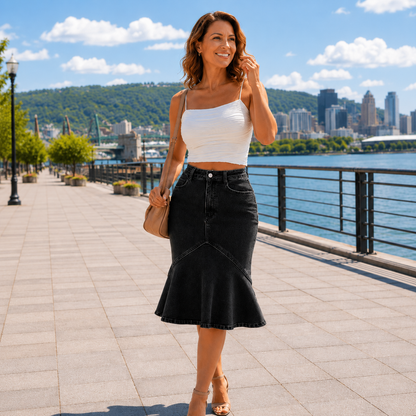 Ivessa™ | Jupe Taille Haute Gainante