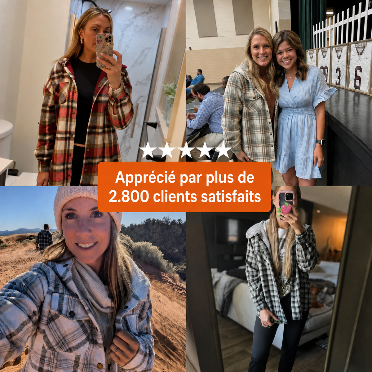 Élodie™ | Veste en flanelle douce avec capuche