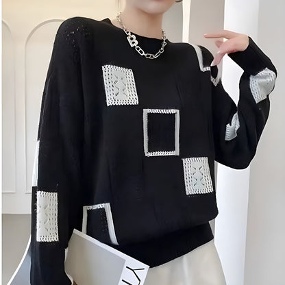 Naren™ | Pull patchwork doux moderne