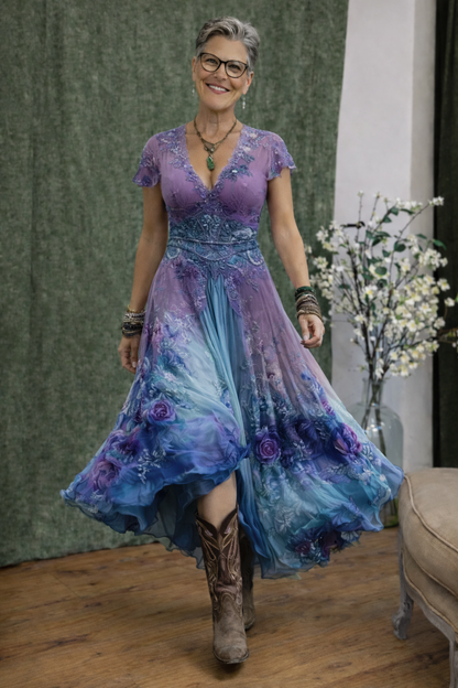 Ingrid™ | Robe boho inspirée du vintage élégante