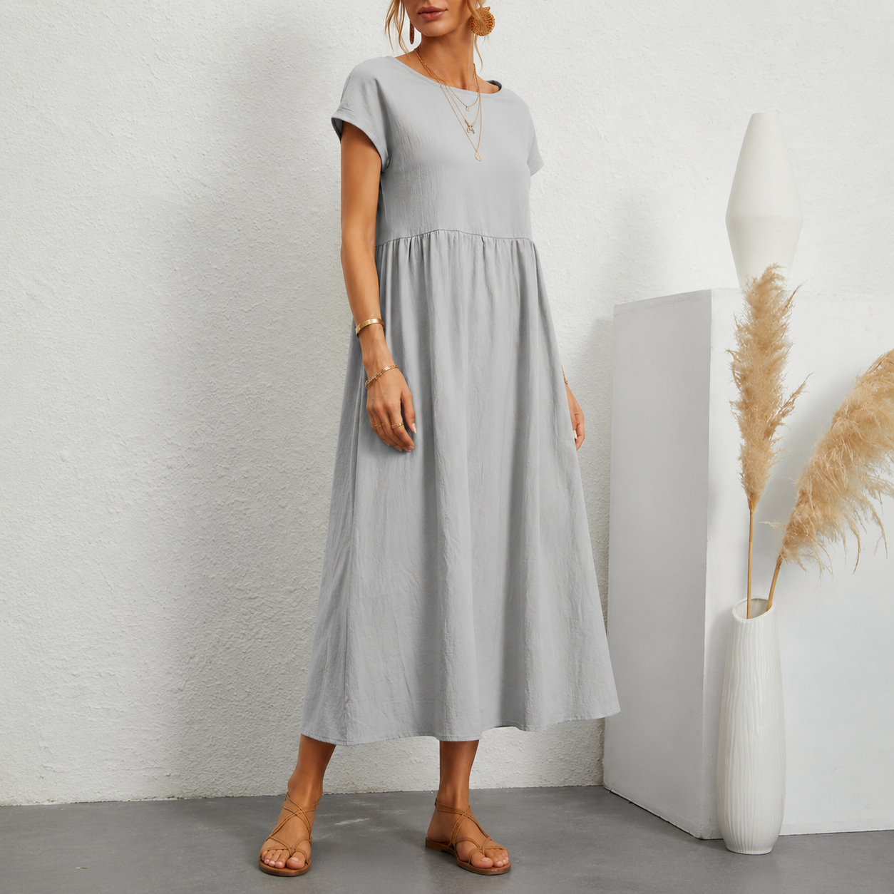 Delphine™ | Robe Maxi Gainante Avec Poches