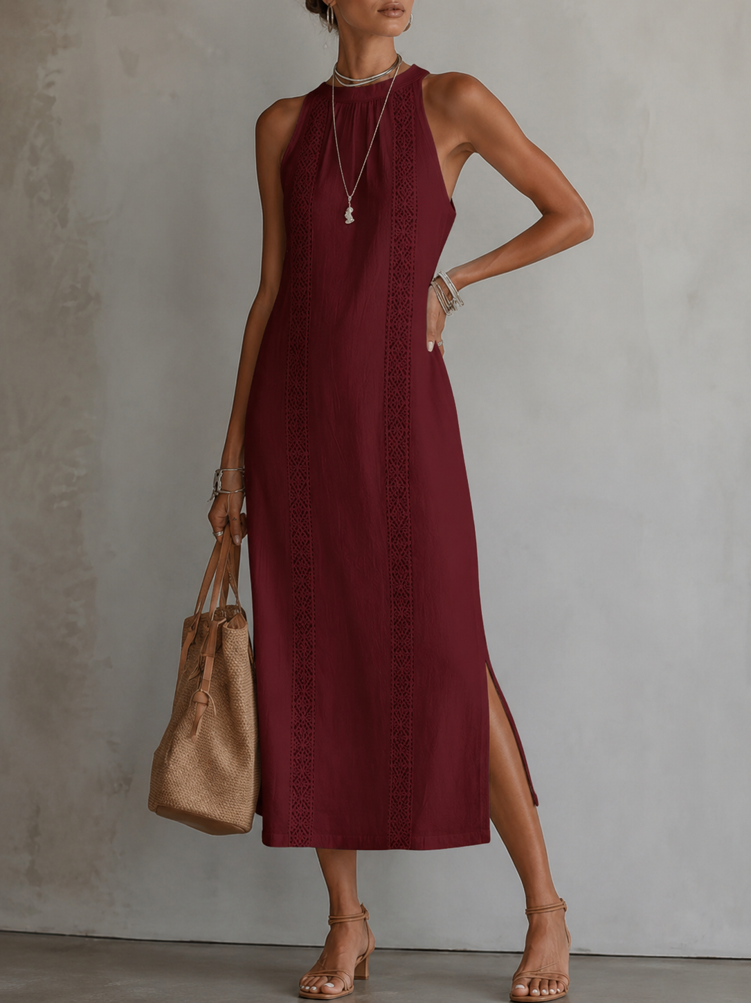 Marit™ | Robe Brodée Légère et Gainante