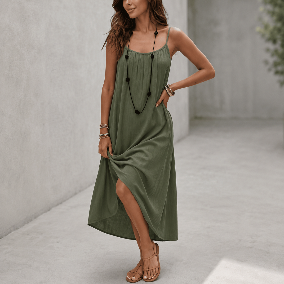 Fanny™ | Robe maxi qui camoufle le ventre décontractée