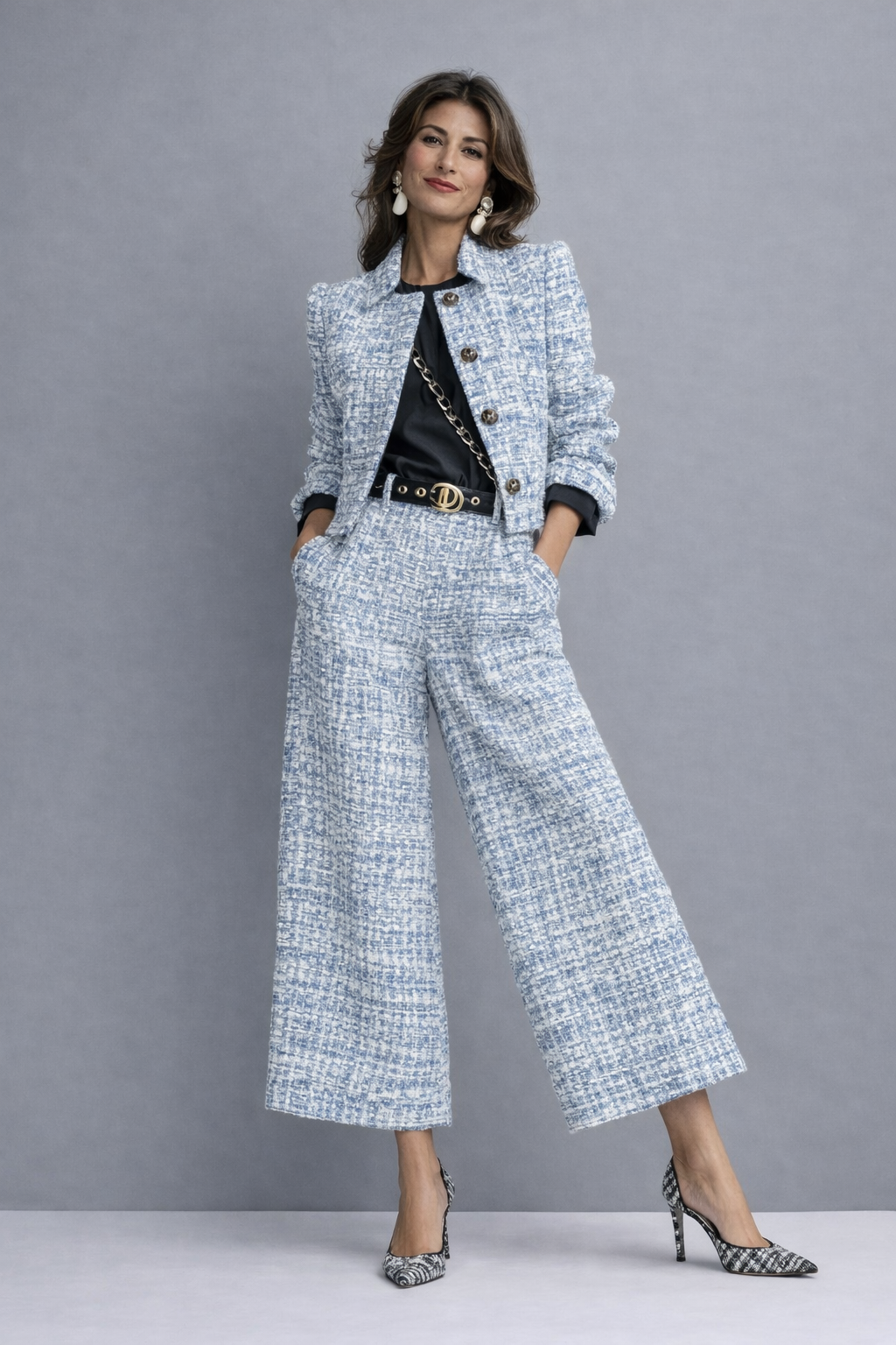 Zoé™ | Ensemble deux pièces élégant en tweed 3