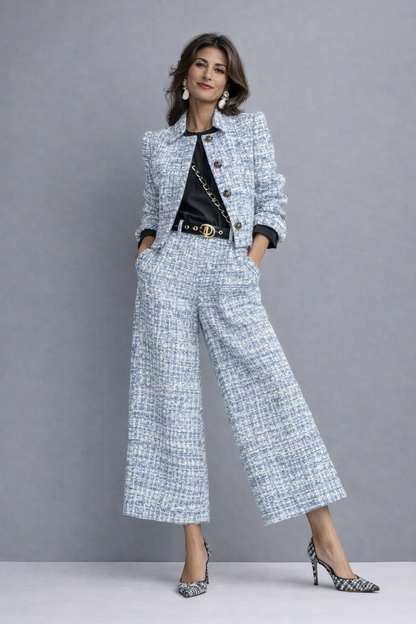Zoé™ | Ensemble deux pièces élégant en tweed 3