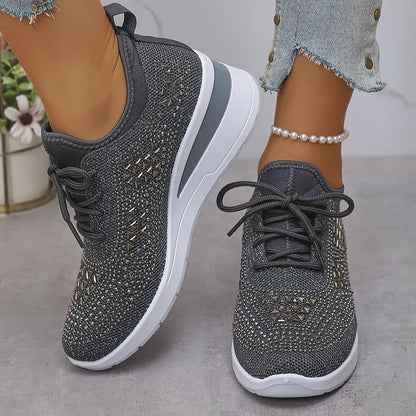 Juliette™ | Baskets compensées orthopédiques à strass 9
