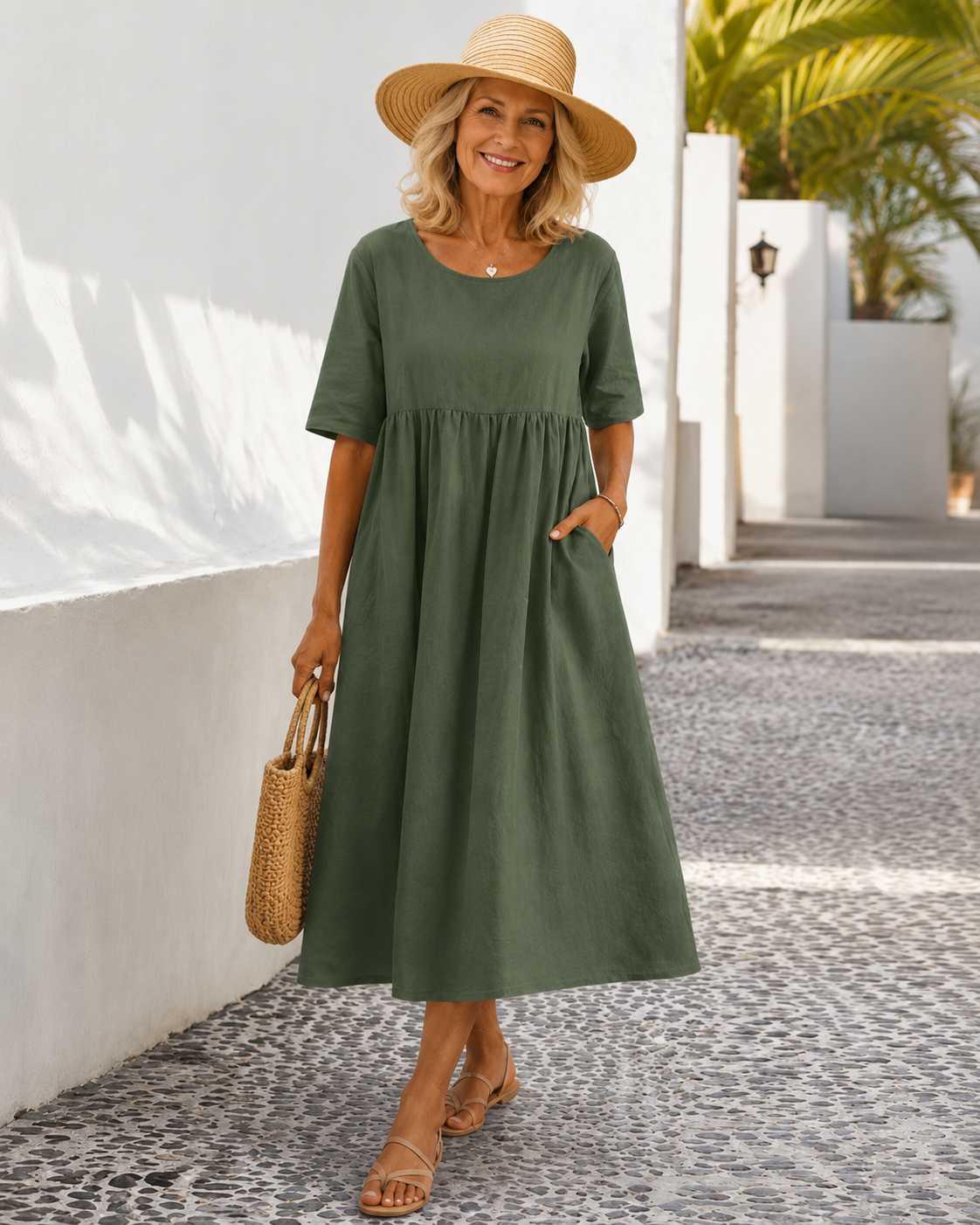 Lina™ | Robe confortable qui camoufle le ventre