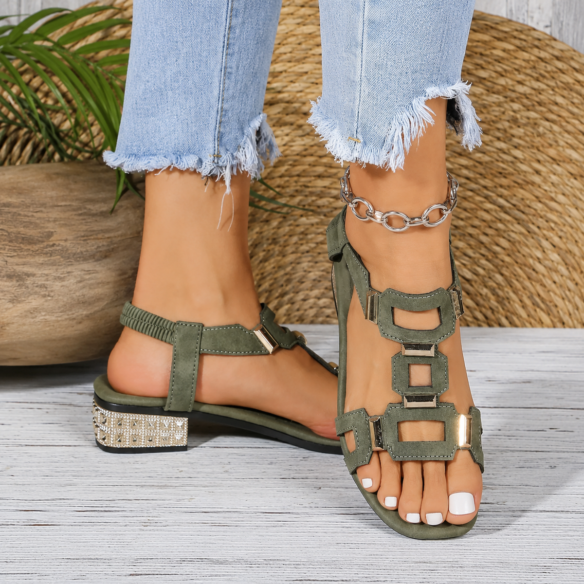 Margaux™ | Sandales élégantes orthopédiques confortables avec talon