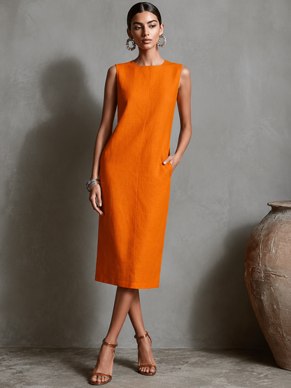 Maureen™ | Robe Midi Gainante avec Poches