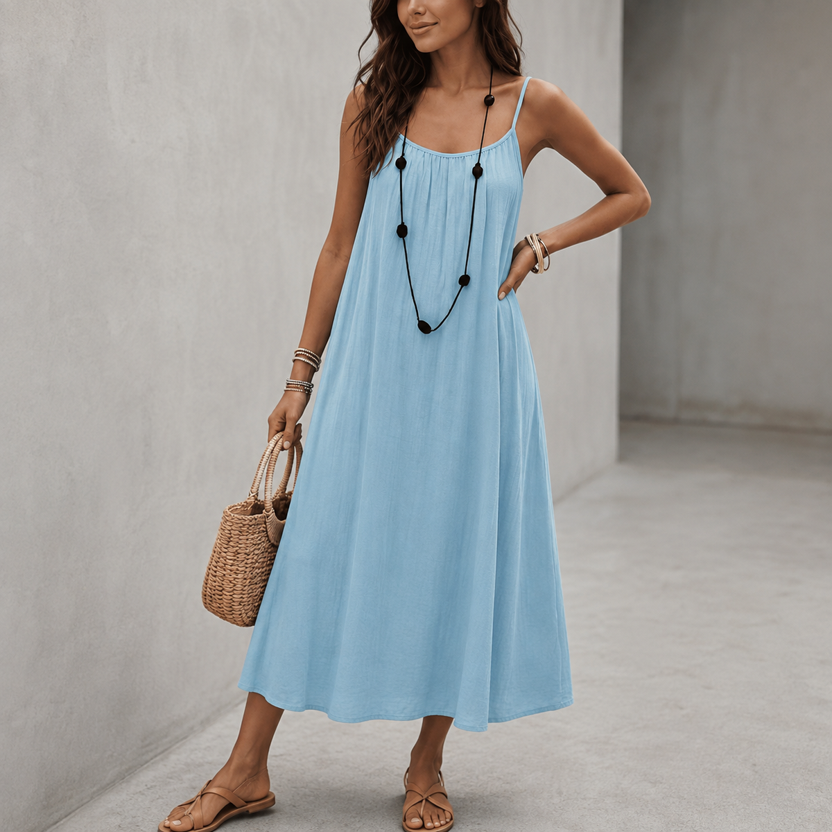 Fanny™ | Robe maxi qui camoufle le ventre décontractée