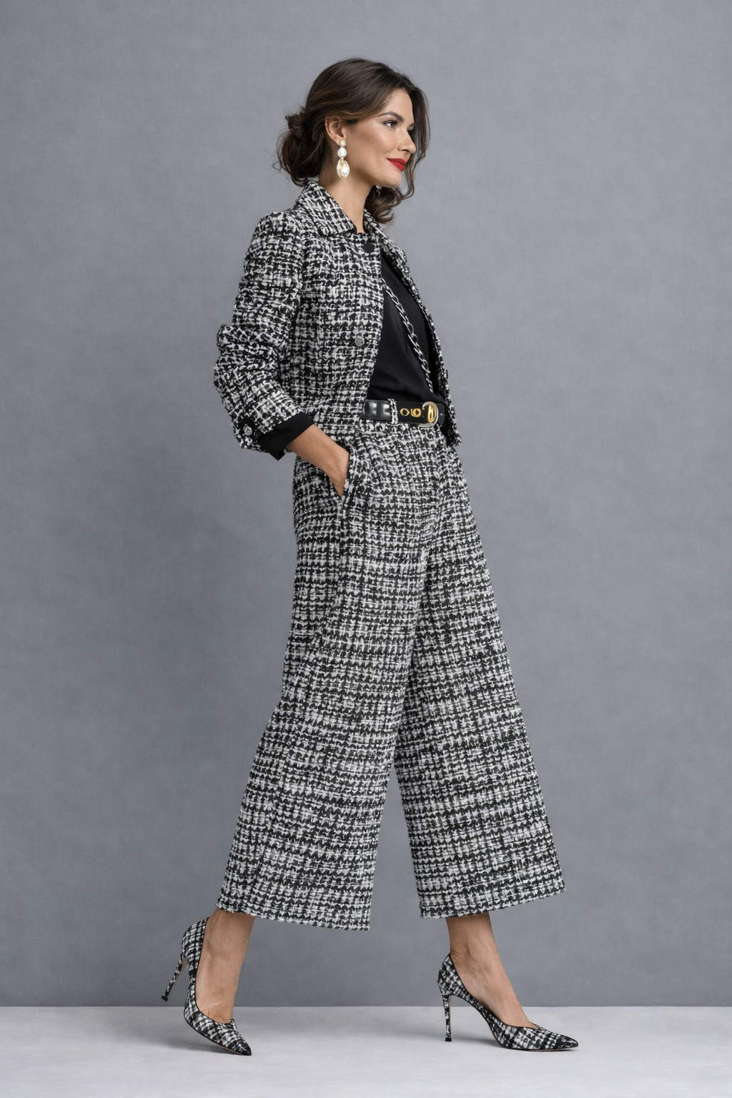 Zoé™ | Ensemble deux pièces élégant en tweed 4